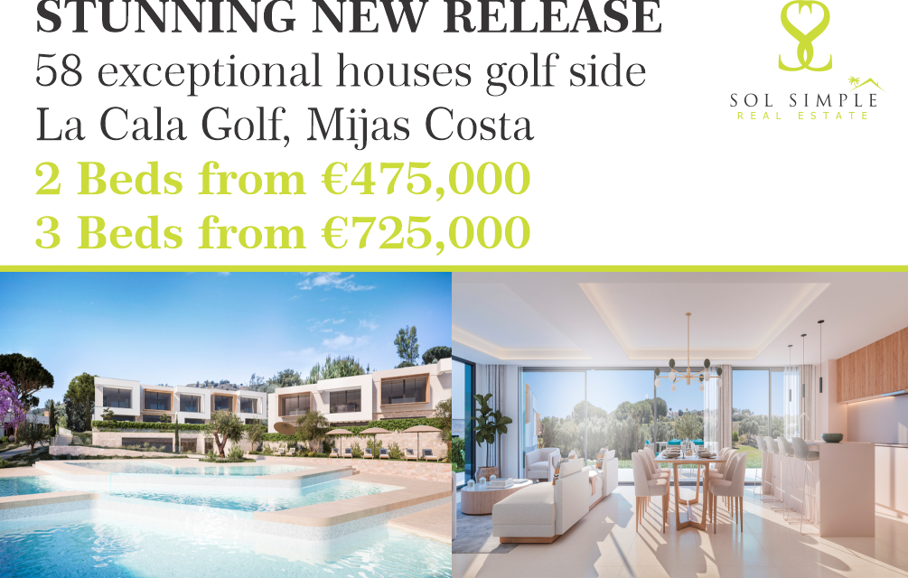 New release - Truly unique, high end houses golf side La Cala